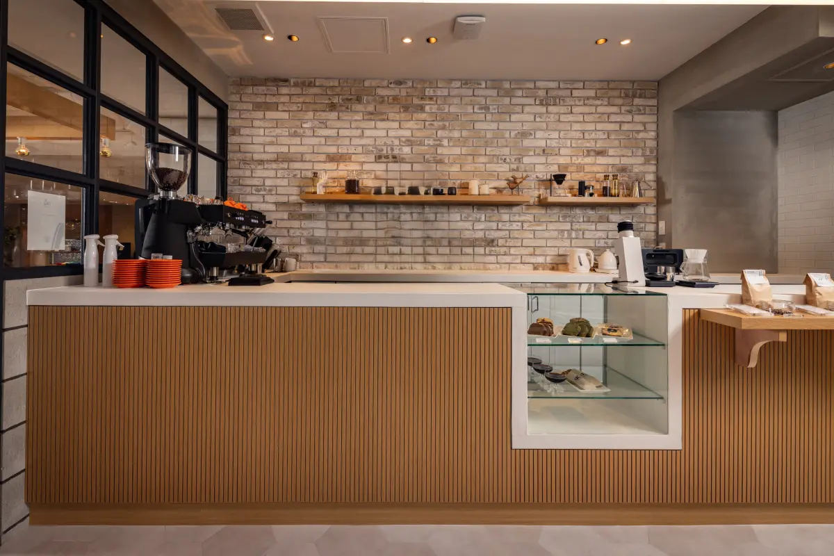 アトリコーヒーのカウンター