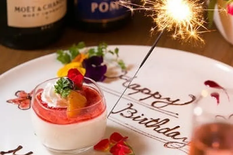 メッセージ付きデザートプレート